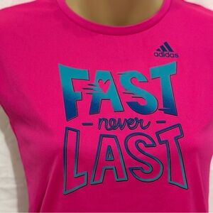 Adidas Pink Graphic Sleeveless T-shirt